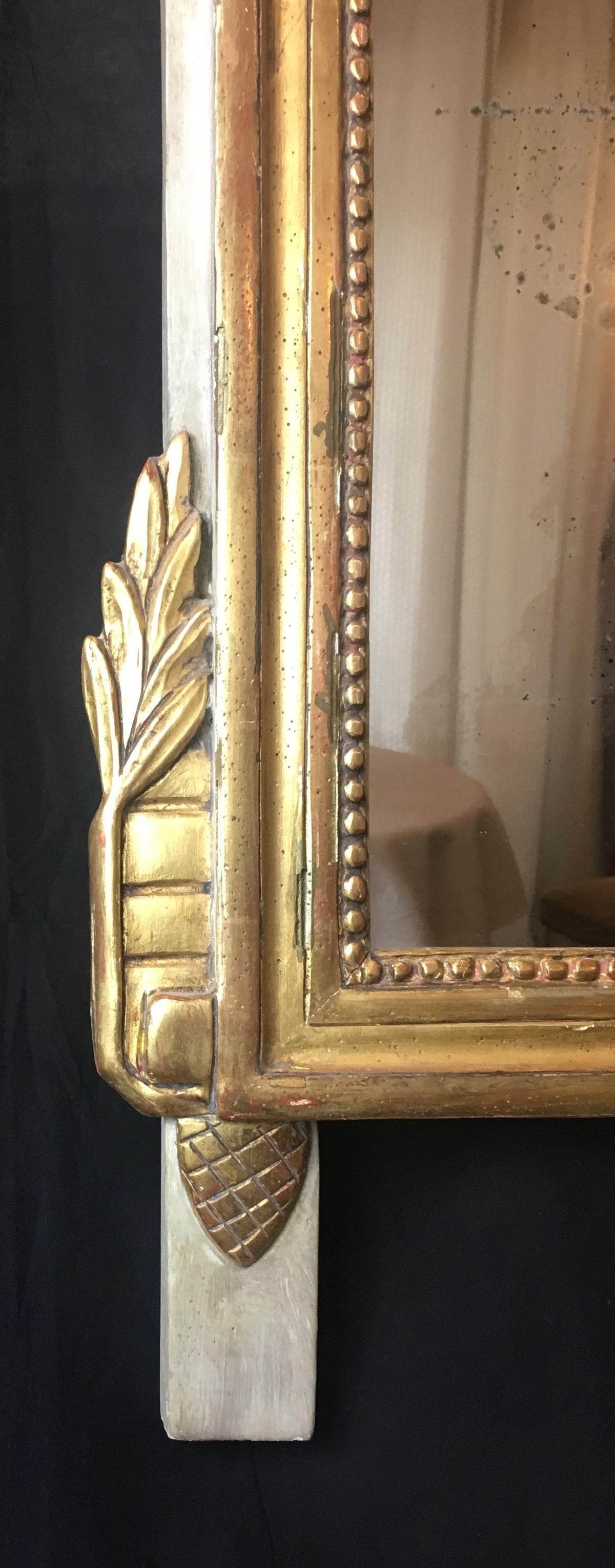 Elegant French Louis XVI Style Mirror — detail 7