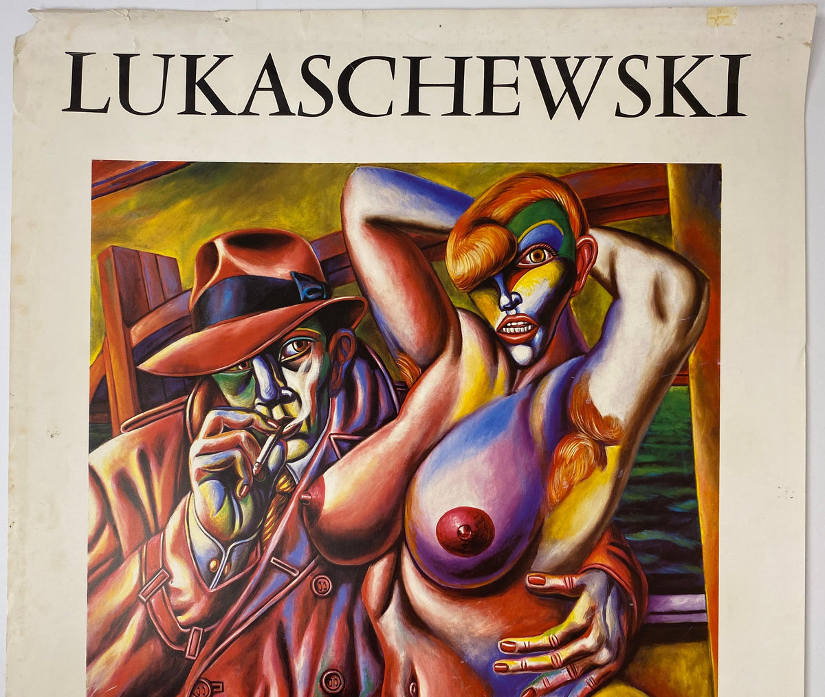 Original Art Exhibition Poster from Galerie Jean Pierre Lavignes, Paris France — detail 2