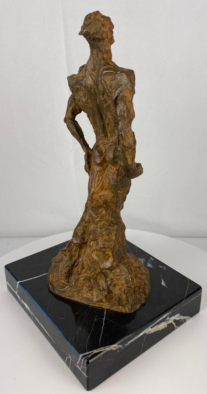 Modern Brutalist Bronze Figurative Sculpture by Mercè Riba — detail 15