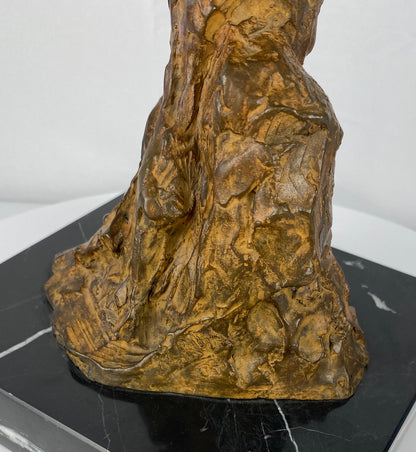 Modern Brutalist Bronze Figurative Sculpture by Mercè Riba — detail 6