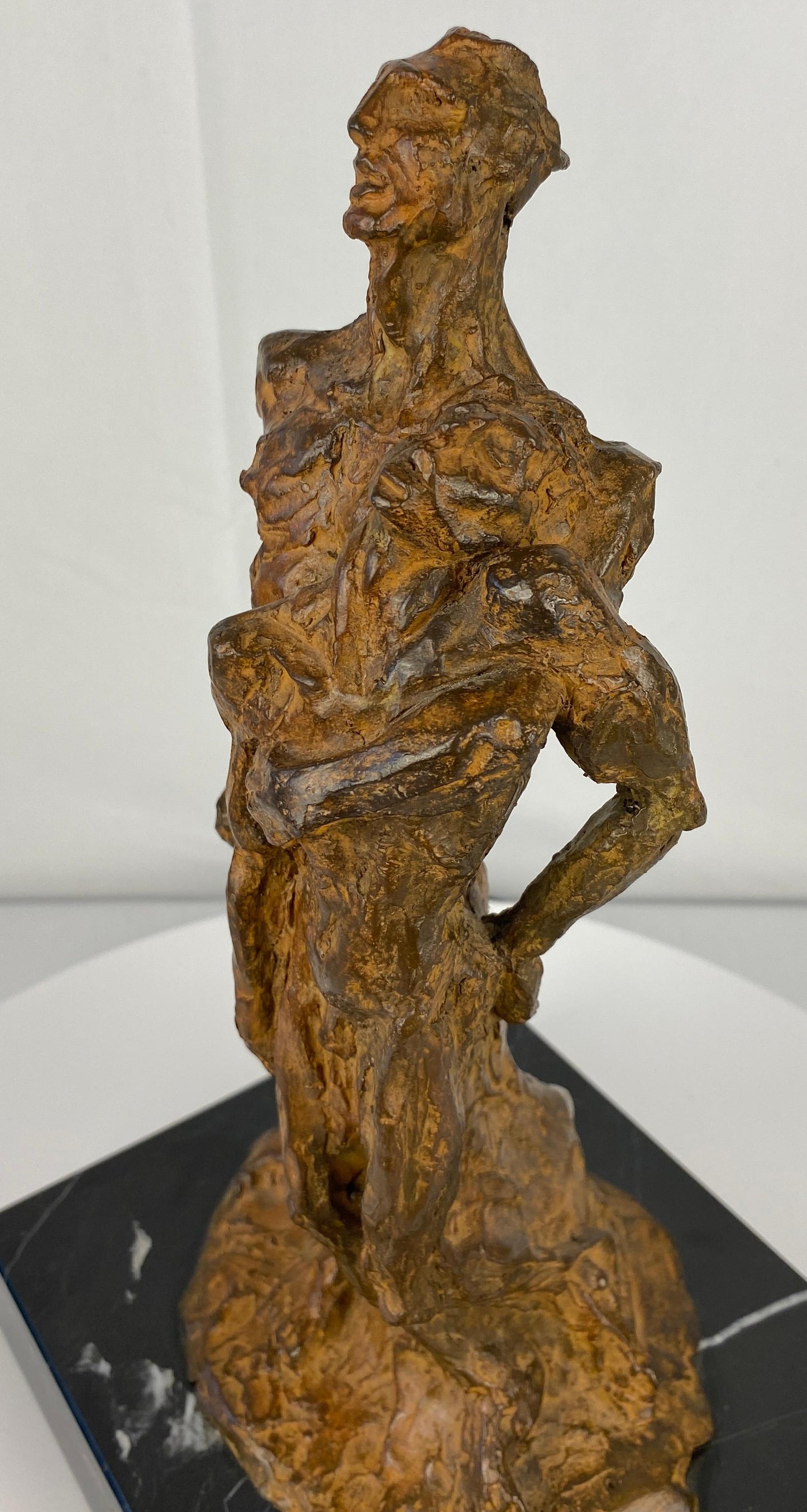 Modern Brutalist Bronze Figurative Sculpture by Mercè Riba — detail 8
