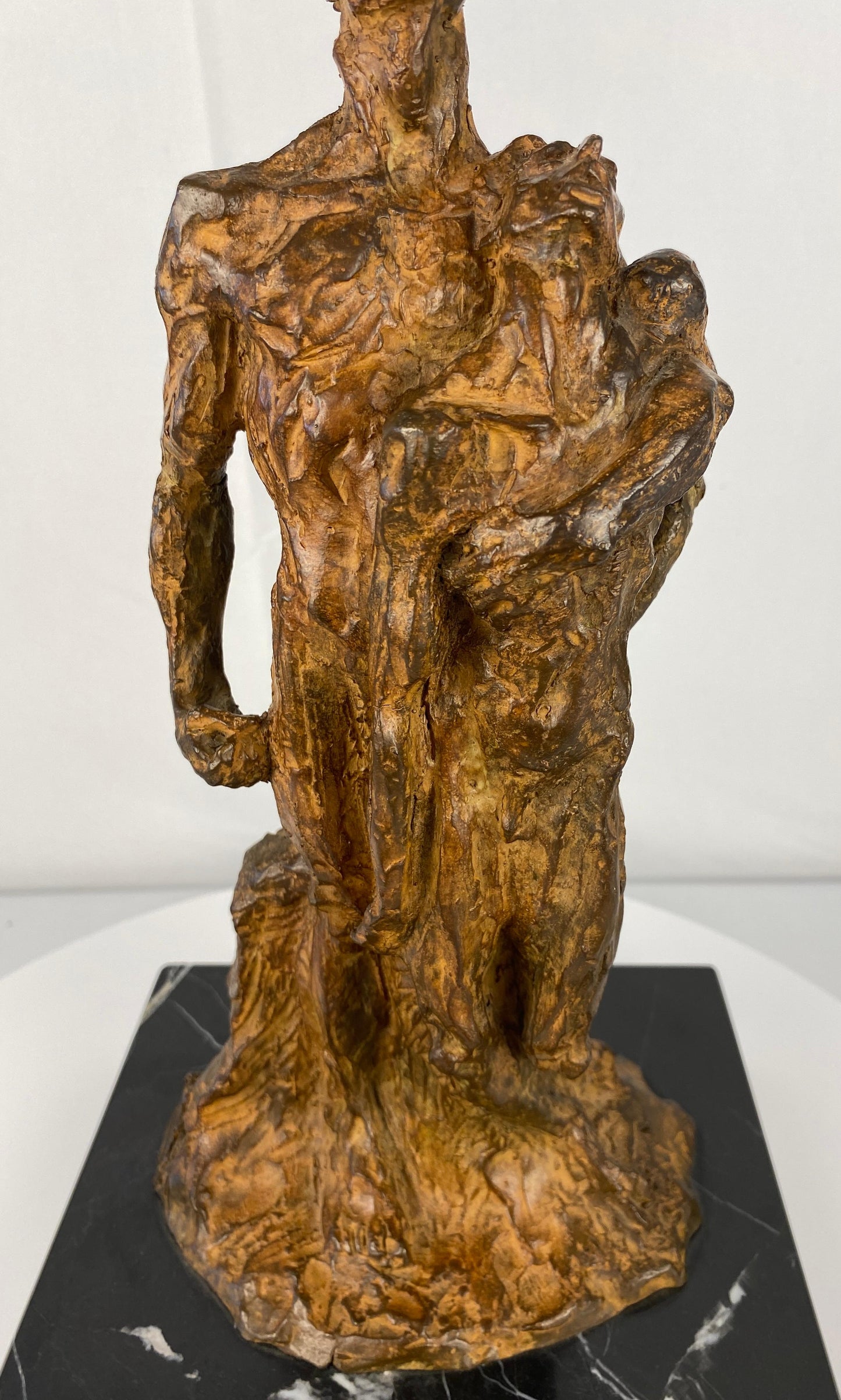 Modern Brutalist Bronze Figurative Sculpture by Mercè Riba — detail 10