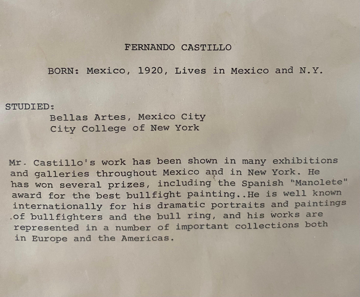 Black and White Lithograph by Jorge Fernando Castillo Titled "Ayudado por Abajo" — detail 5