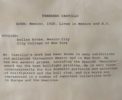 Black and White Lithograph by Jorge Fernando Castillo Titled "Ayudado por Abajo" — detail 5