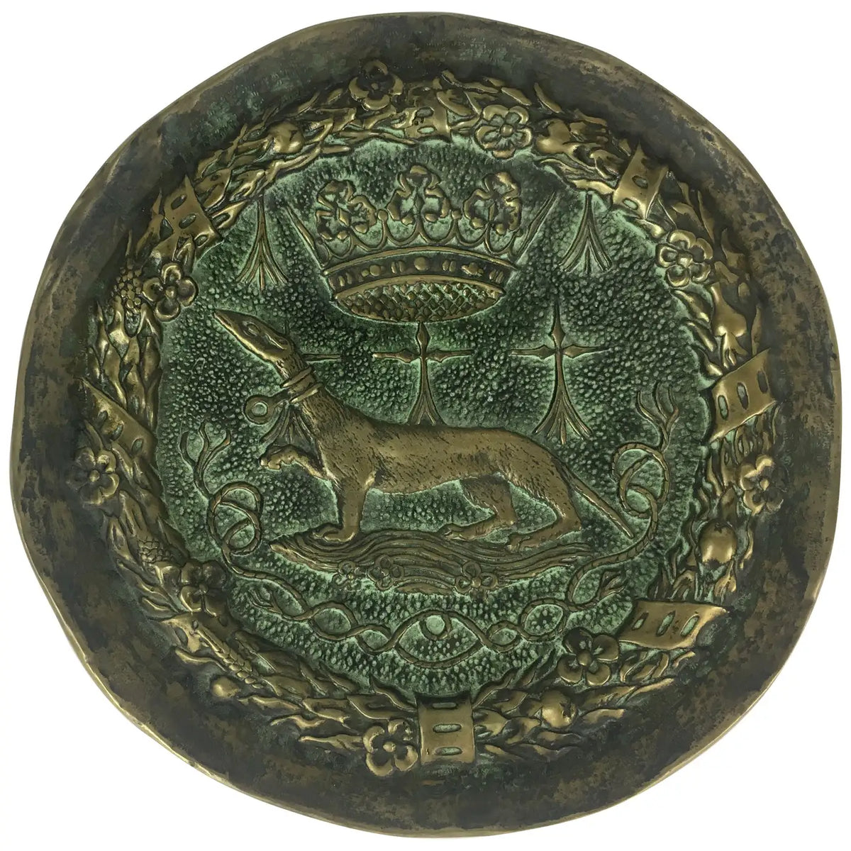 Max Le Verrier Large Art Deco Bronze Vide Poche or Decorative Dish — detail 6
