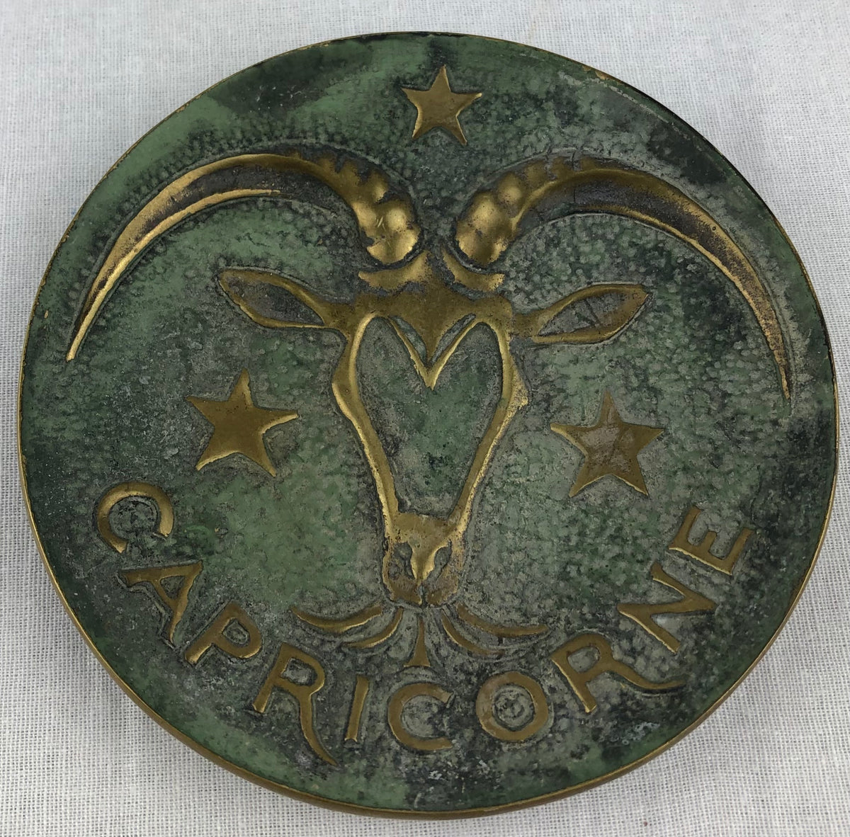 Max Le Verrier Bronze Key Holder Vide Poche, Capricorn Zodiac
