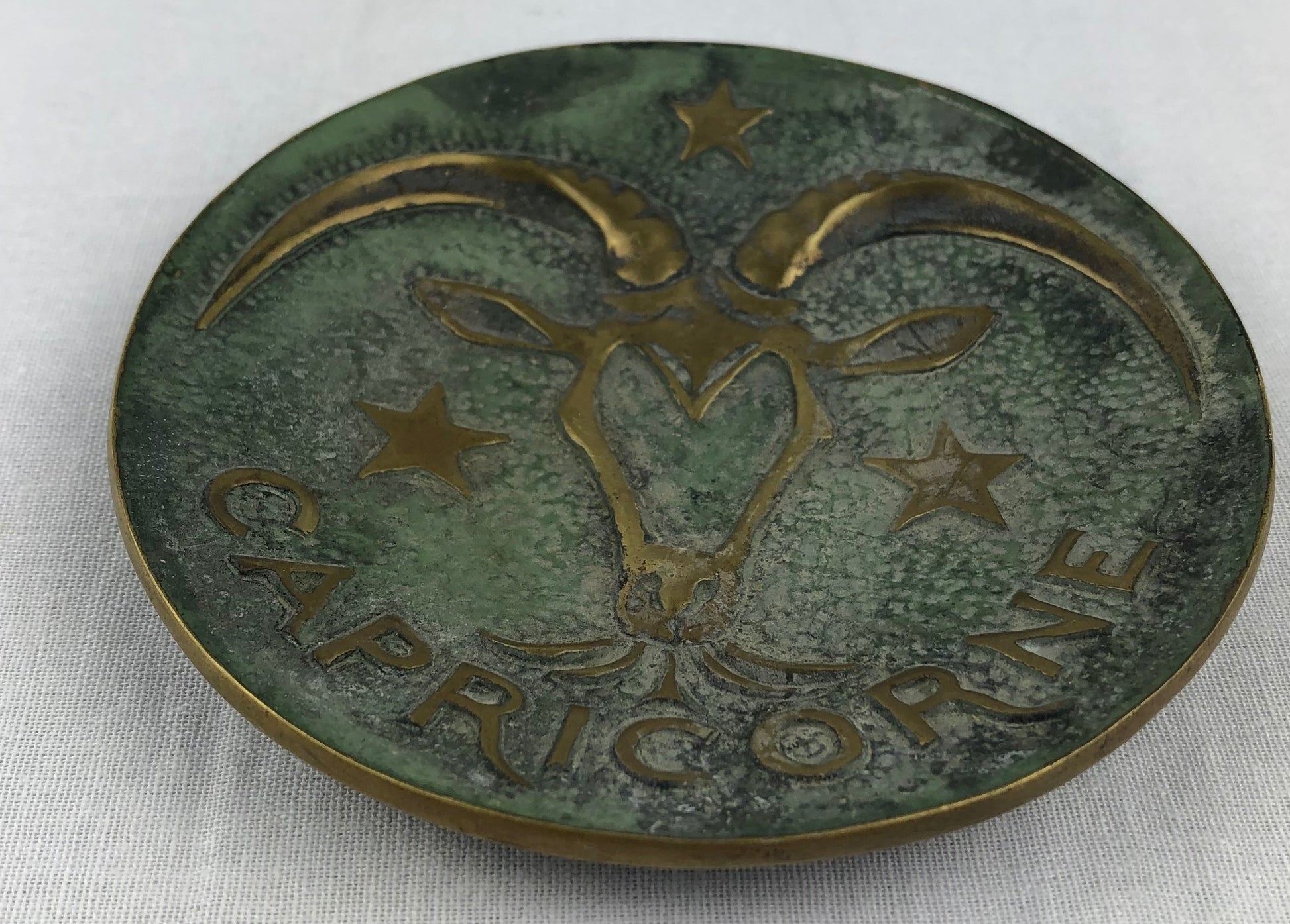 Max Le Verrier Bronze Key Holder Vide Poche, Capricorn Zodiac — detail 5