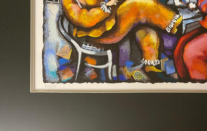 Michael Kachan Color Lithograph depicts Music and Happy Hour — detail 3