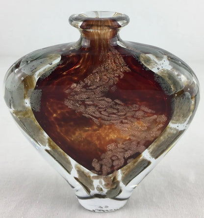 Biot Pottery Jean-Claude Novaro Style Art Glass Stem Vase Signed Michele Luzoro — detail 10