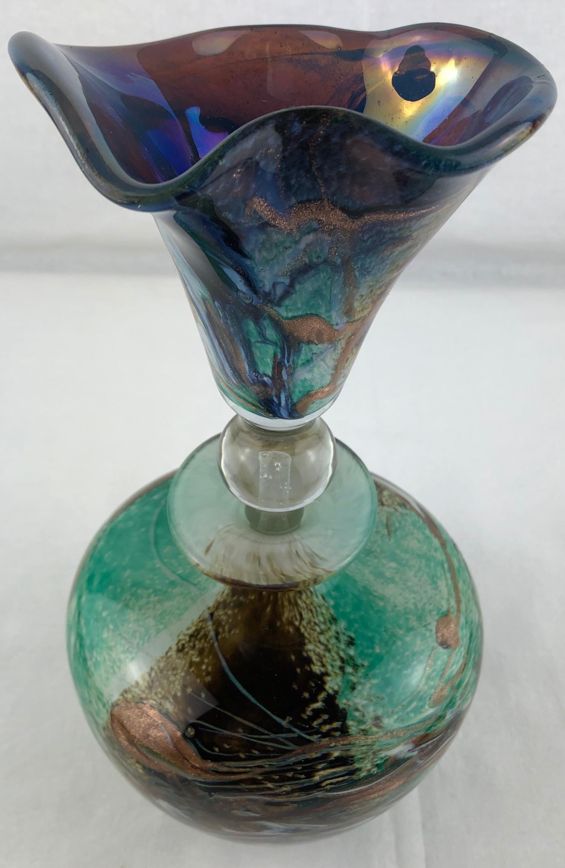 Biot Pottery Jean-Claude Novaro Style Hand Blown Art Glass by Michele Luzoro — detail 12