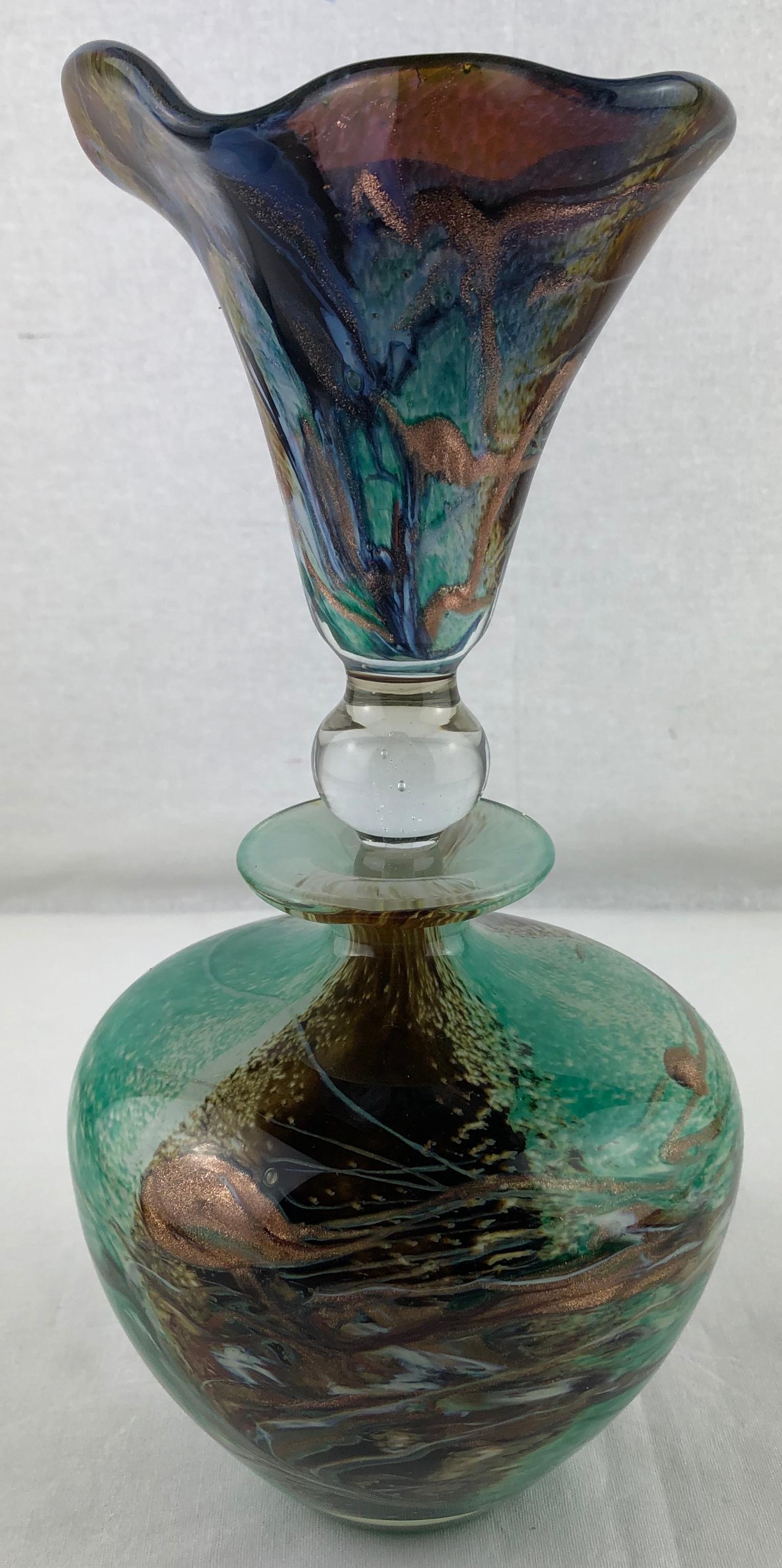 Biot Pottery Jean-Claude Novaro Style Hand Blown Art Glass by Michele Luzoro — detail 13