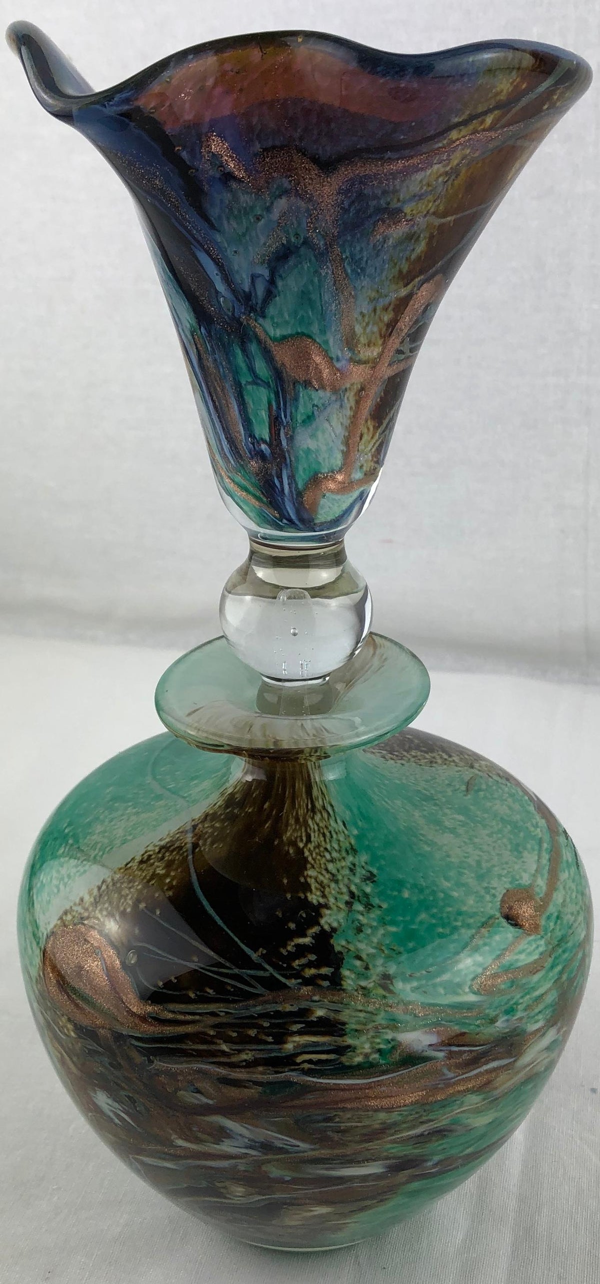 Biot Pottery Jean-Claude Novaro Style Hand Blown Art Glass by Michele Luzoro — detail 2