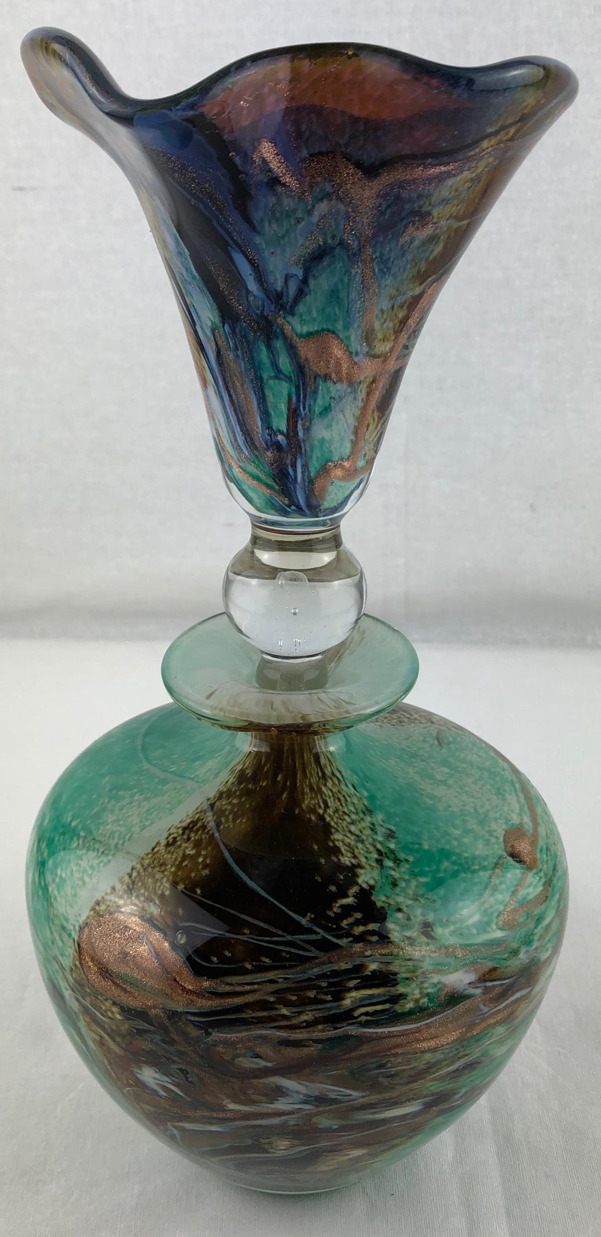 Biot Pottery Jean-Claude Novaro Style Hand Blown Art Glass by Michele Luzoro — detail 5