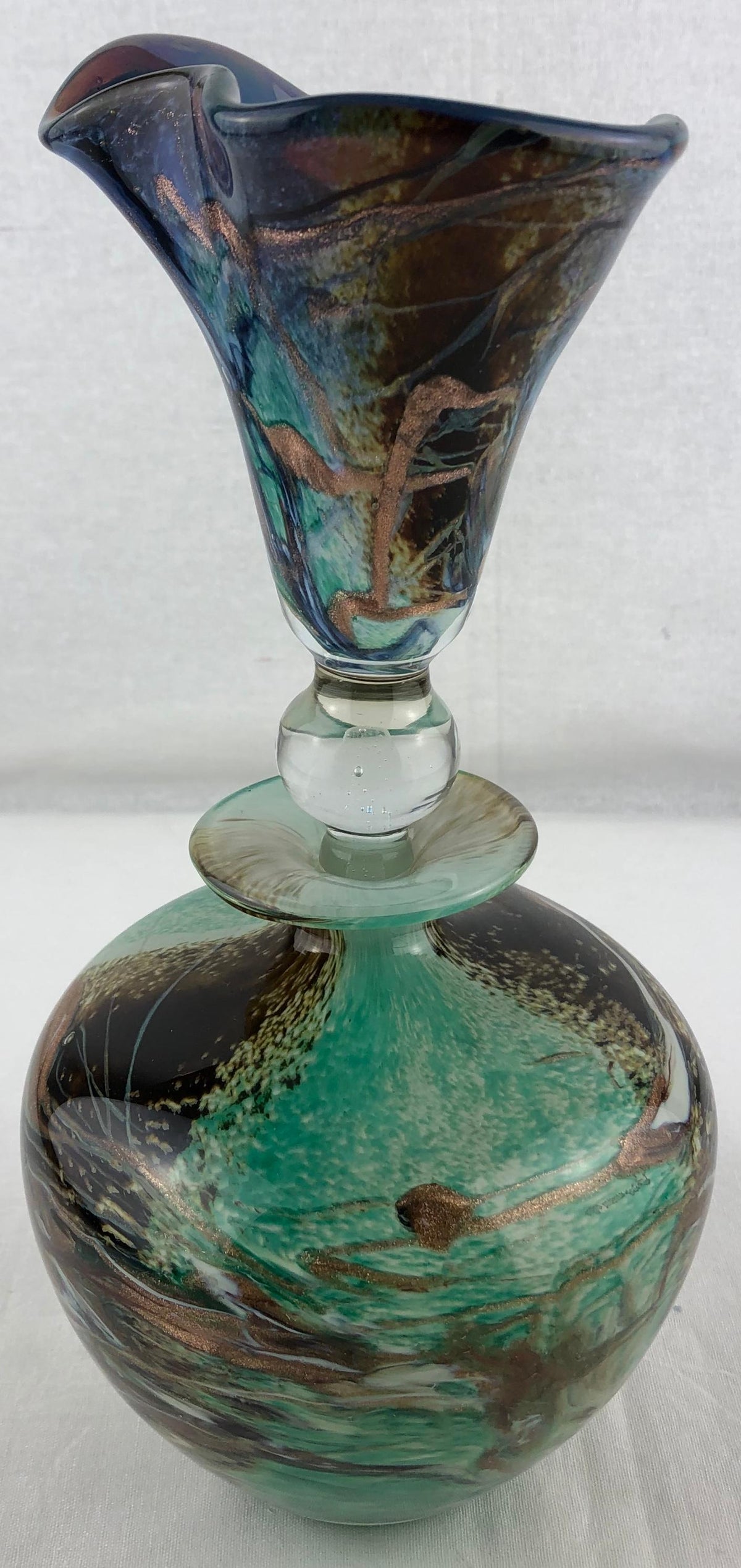Biot Pottery Jean-Claude Novaro Style Hand Blown Art Glass by Michele Luzoro — detail 9