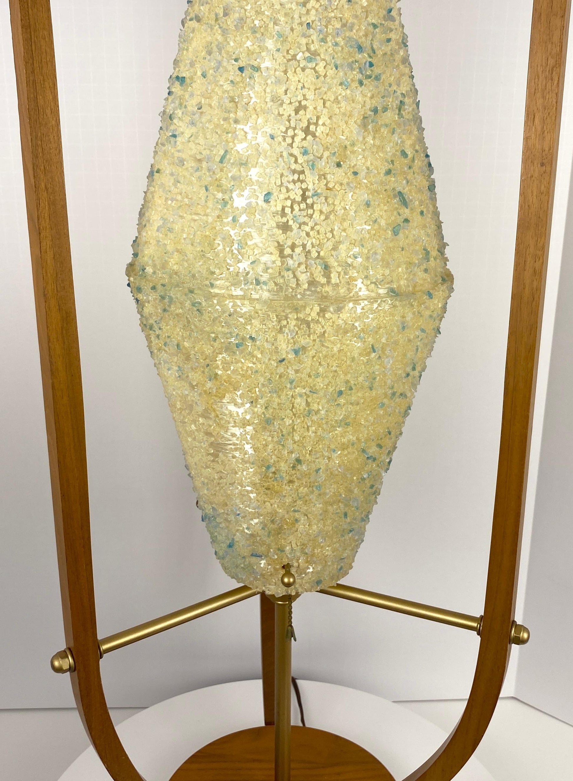 Mid Century Modern Sculpted Table Lamp attributed to Arthur Jacobs for Modeline — detail 2