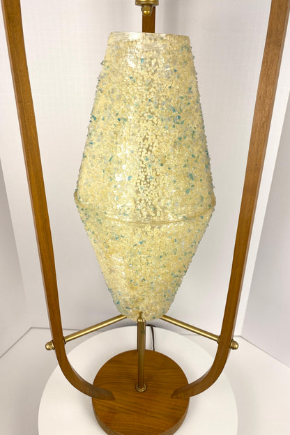 Mid Century Modern Sculpted Table Lamp attributed to Arthur Jacobs for Modeline — detail 5