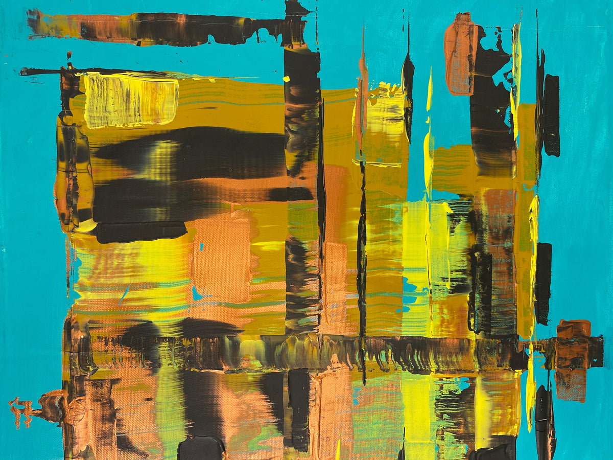 Modern Abstract Painting on Canvas, Signed, 21st Century, France — detail 8