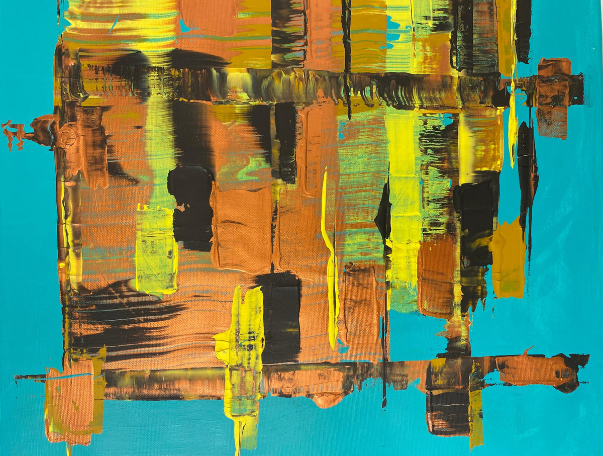 Modern Abstract Painting on Canvas, Signed, 21st Century, France — detail 9