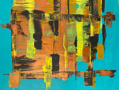 Modern Abstract Painting on Canvas, Signed, 21st Century, France — detail 9