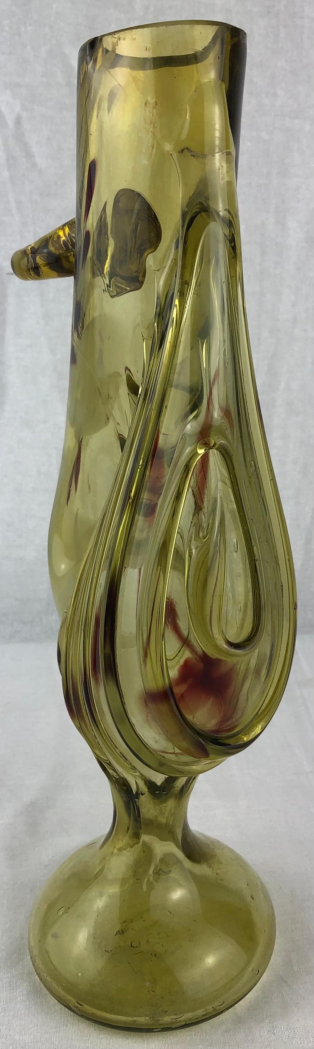 Murano Art Glass Flower Vase — detail 3