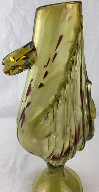 Murano Art Glass Flower Vase — detail 4