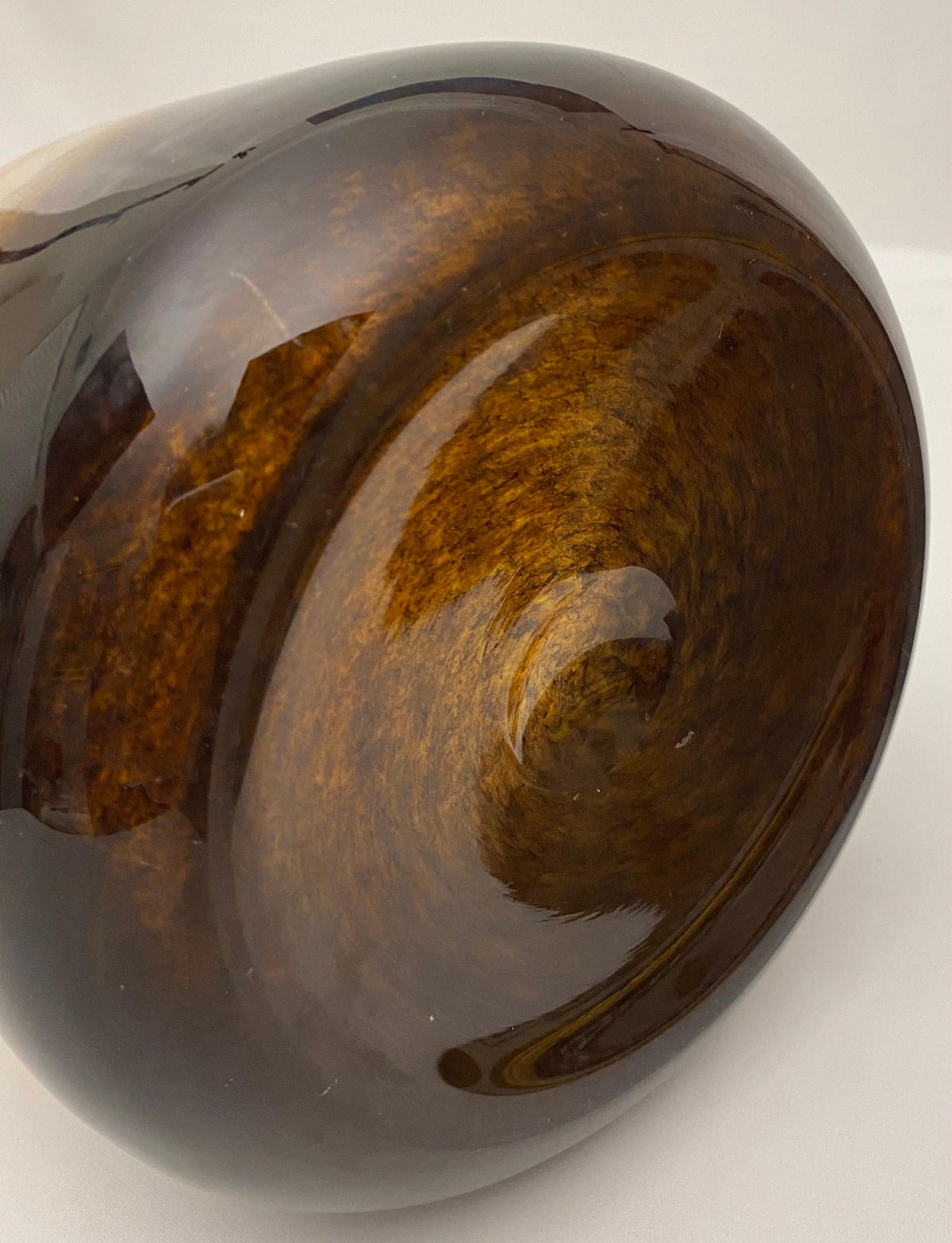 Murano Round Multi-Colored Art Glass Flower Vase — detail 2