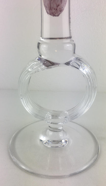 Handblown Tall Glass Centerpiece Epergne from Biot France — detail 7
