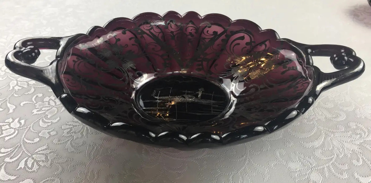 Murano Art Deco Style Dessert Service for 6 — detail 2