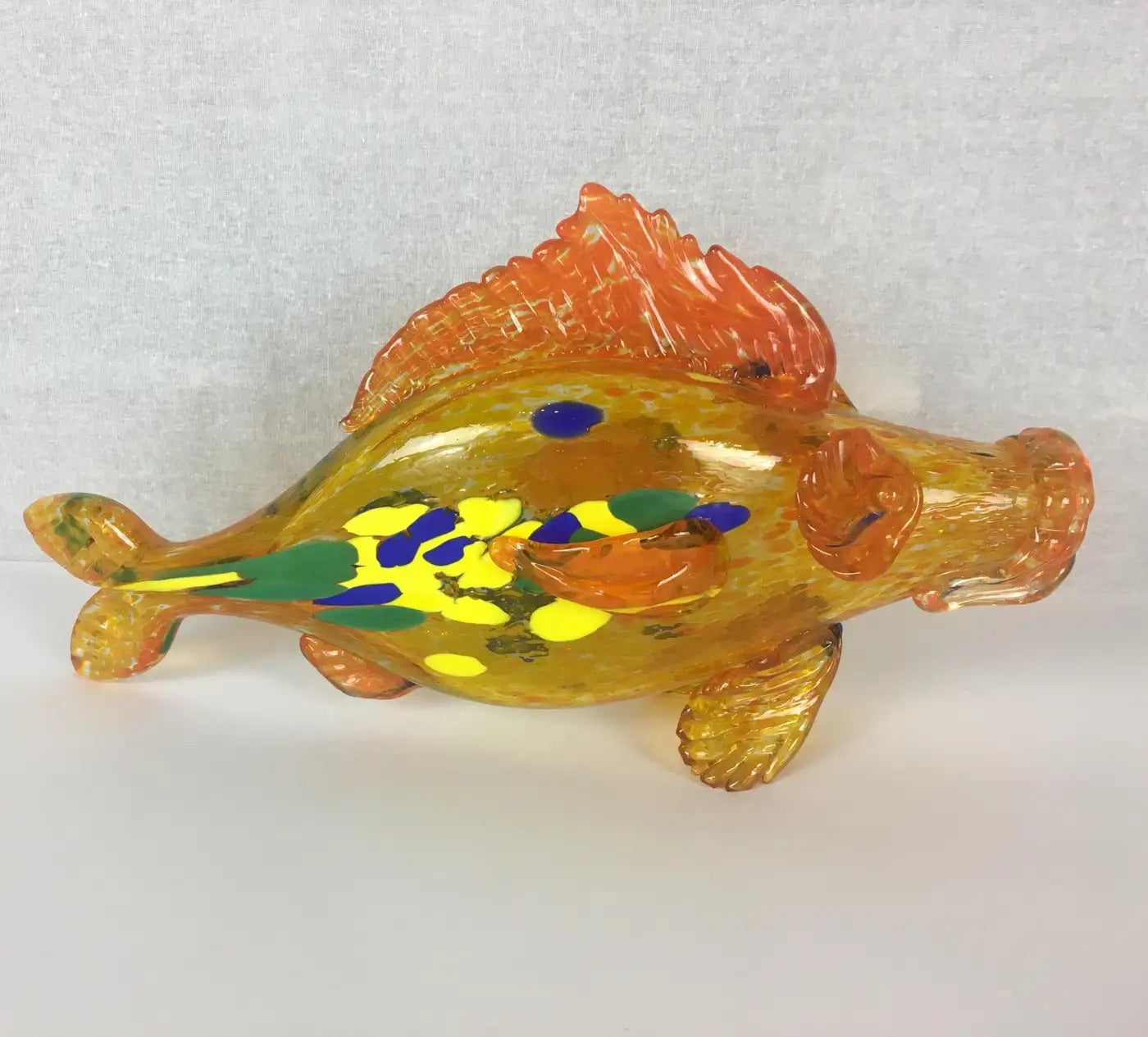 Murano Flecked Art Glass Fish — detail 6