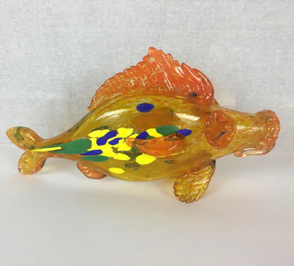 Murano Flecked Art Glass Fish — detail 6