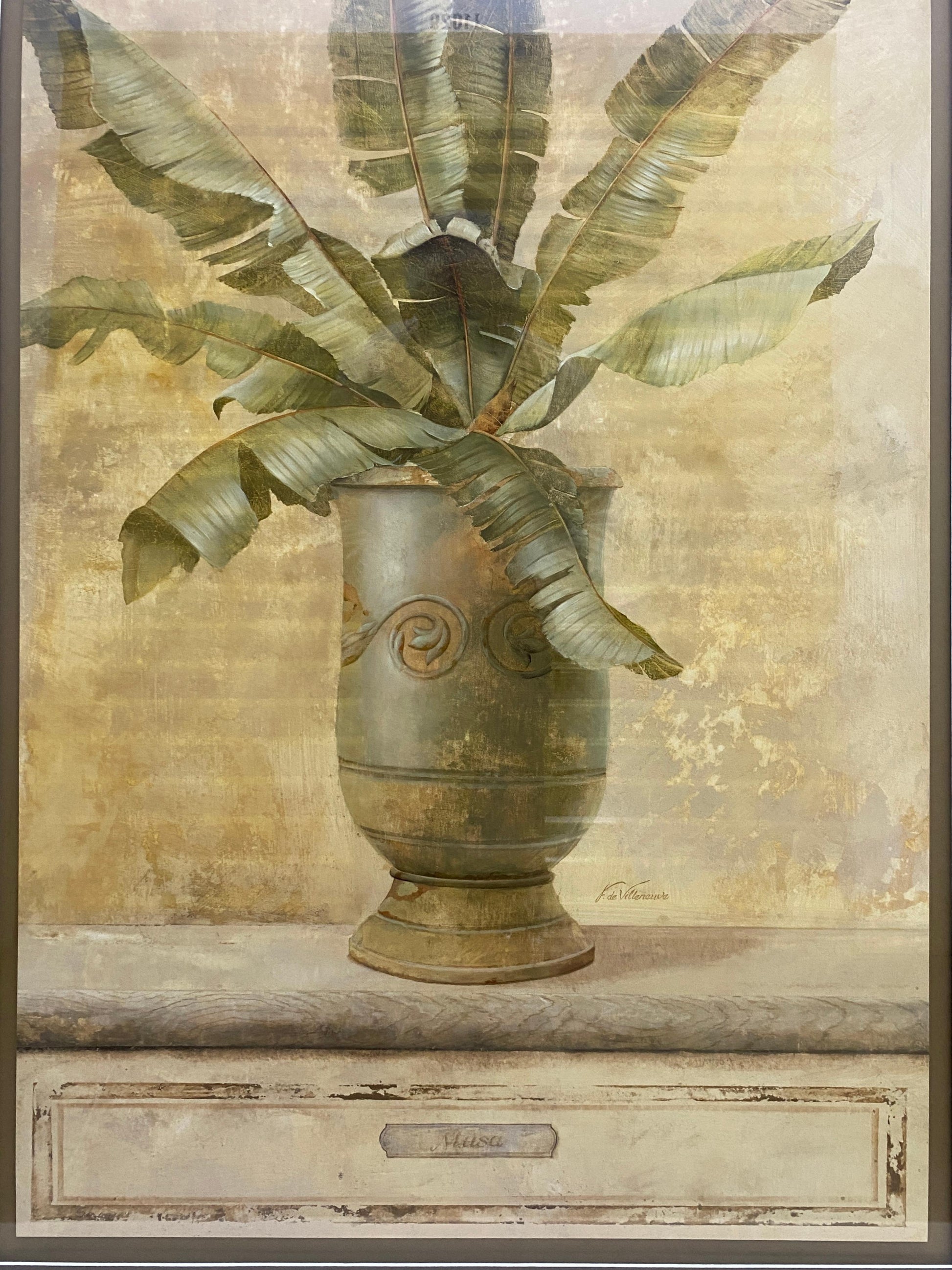 Large Botanical Musa Art Print — detail 5