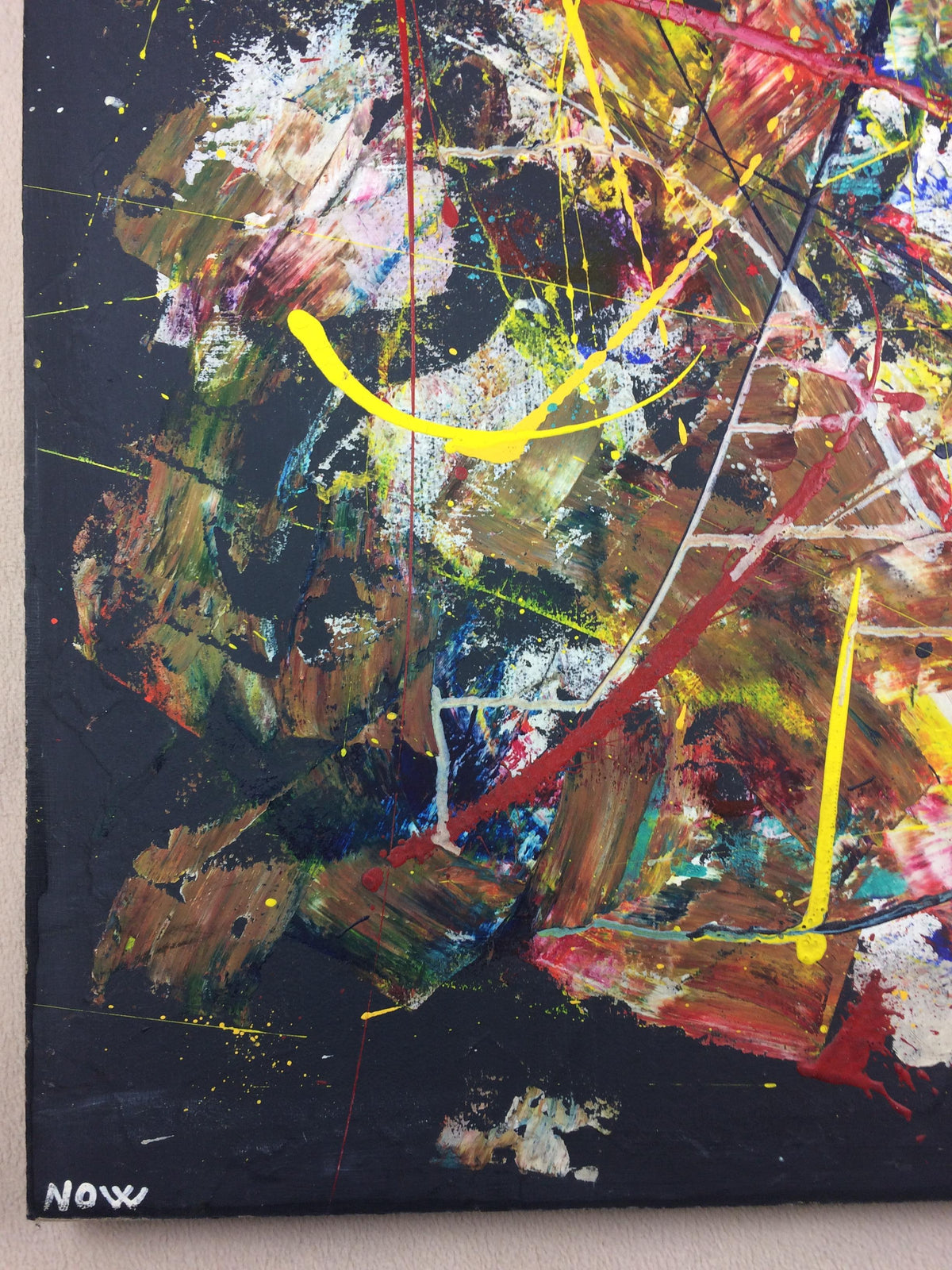 Original 20th Century Abstract Painting — detail 3