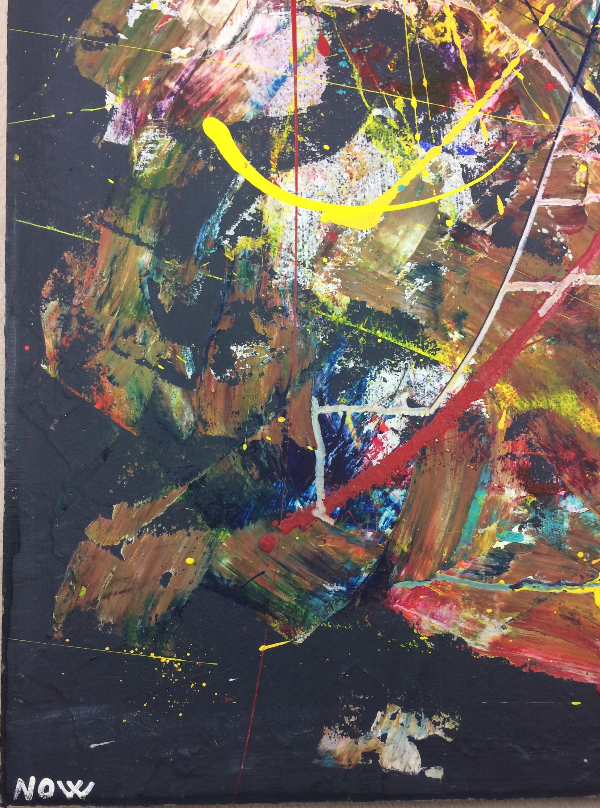 Original 20th Century Abstract Painting — detail 5