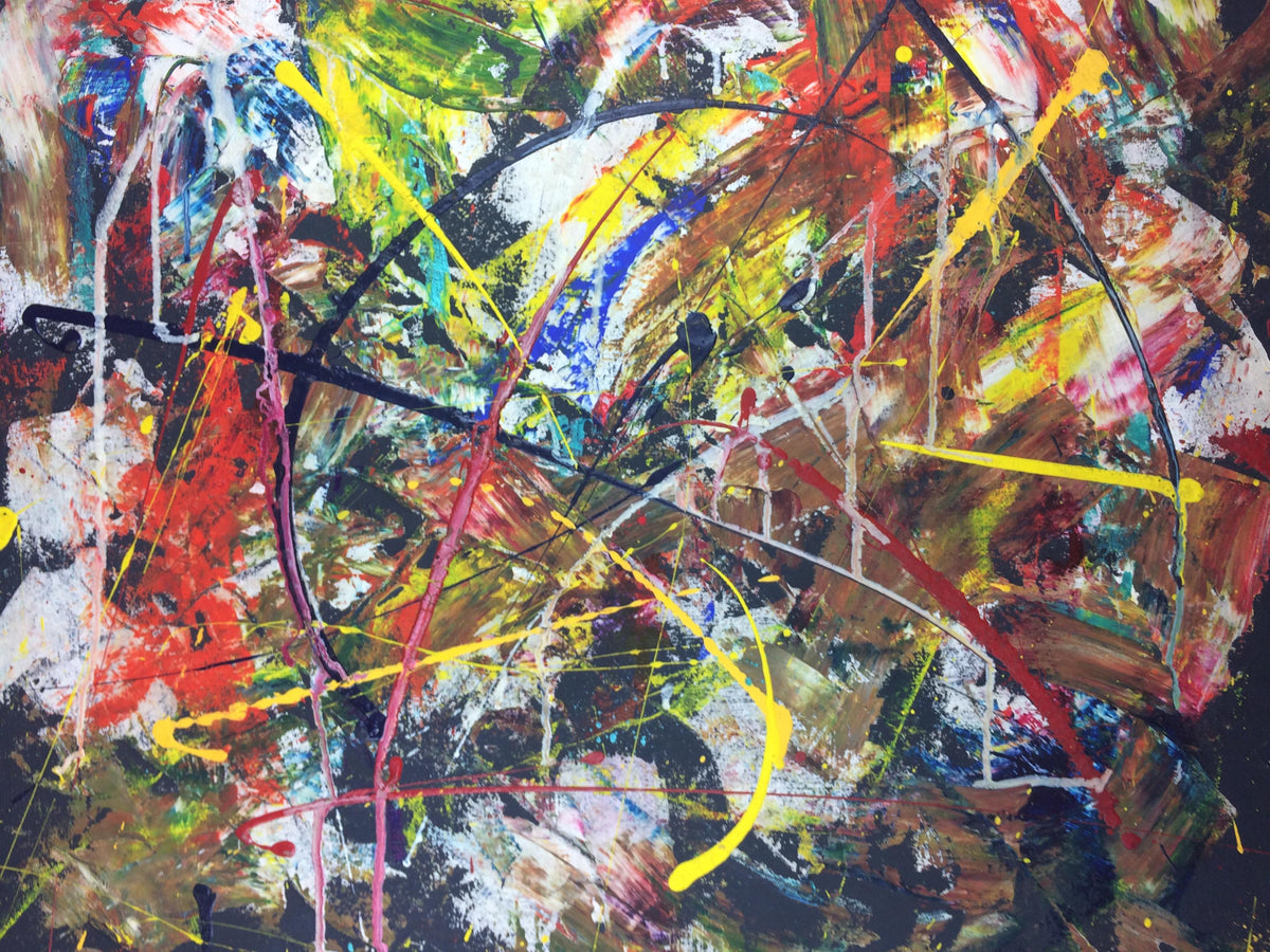 Original 20th Century Abstract Painting — detail 2