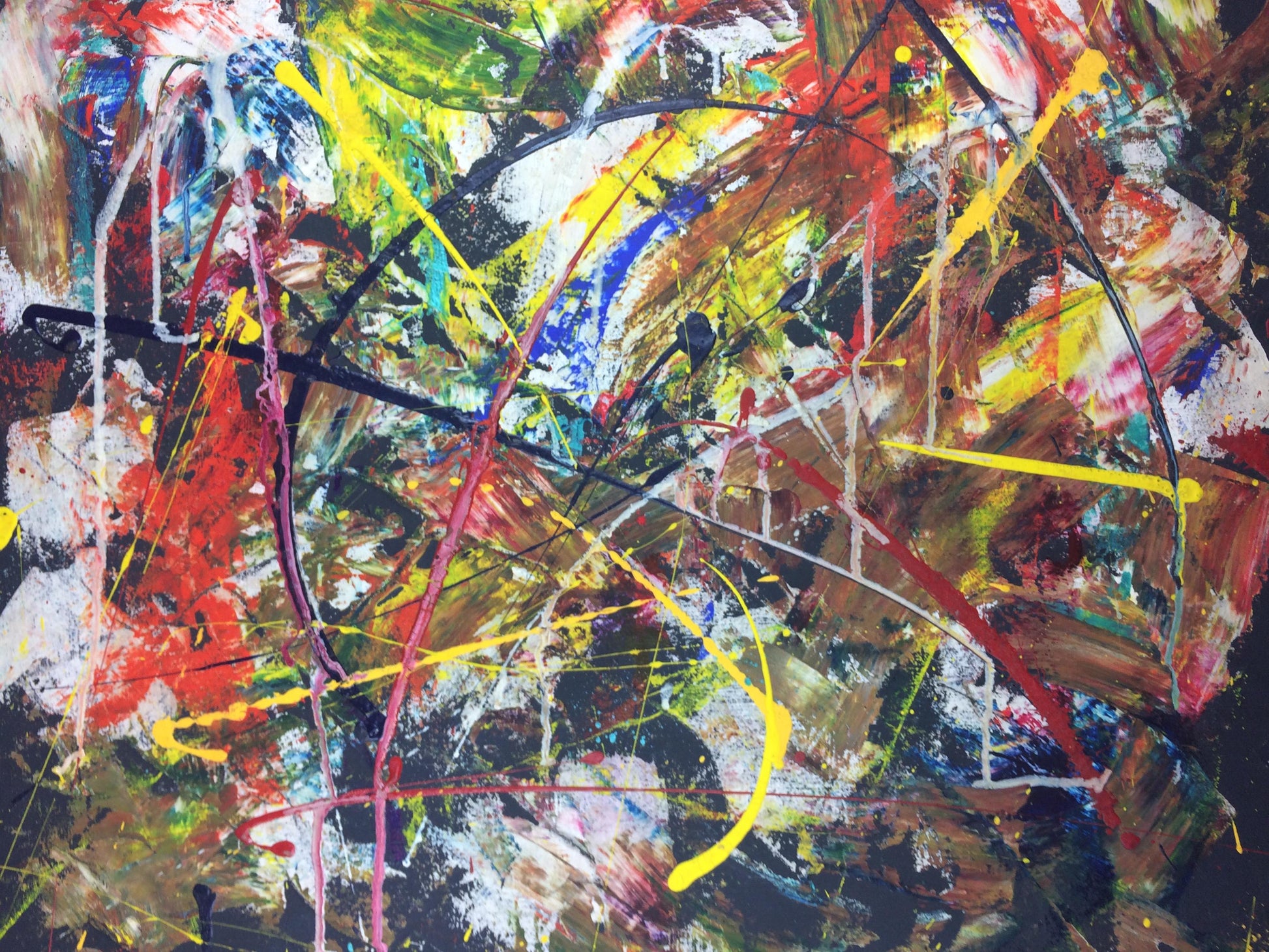 Original 20th Century Abstract Painting — detail 2