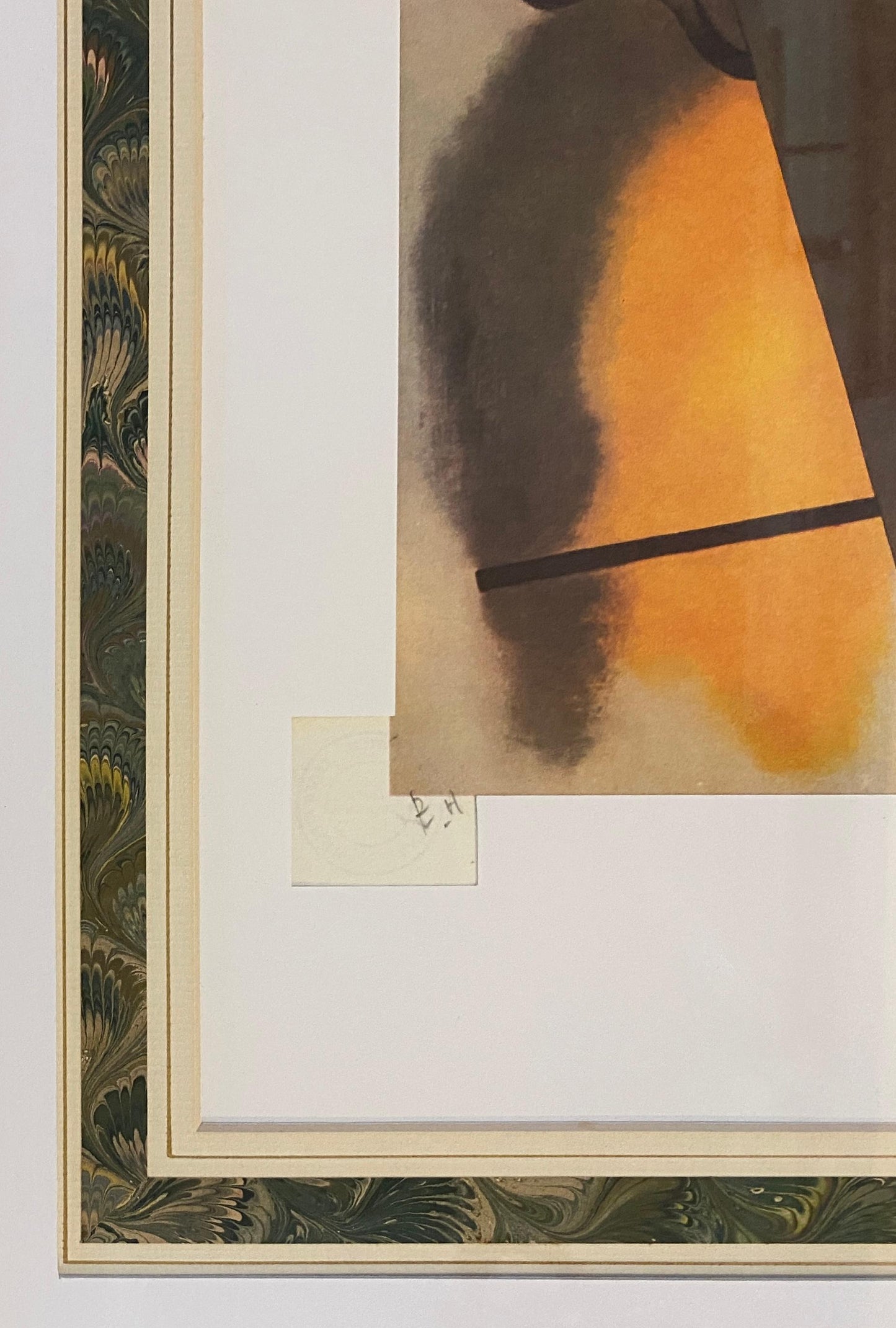 Signed Nadia Léger Lithograph, Modernist Surrealist Composition Mona Lisa Motif — detail 4