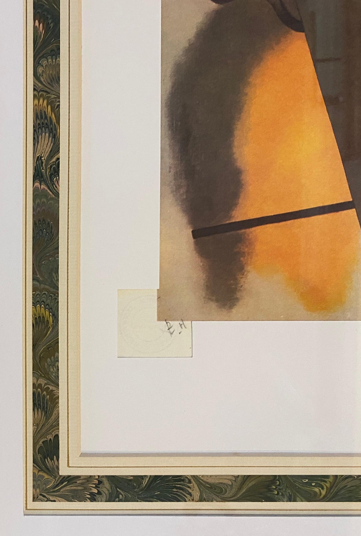 Signed Nadia Léger Lithograph, Modernist Surrealist Composition Mona Lisa Motif — detail 4