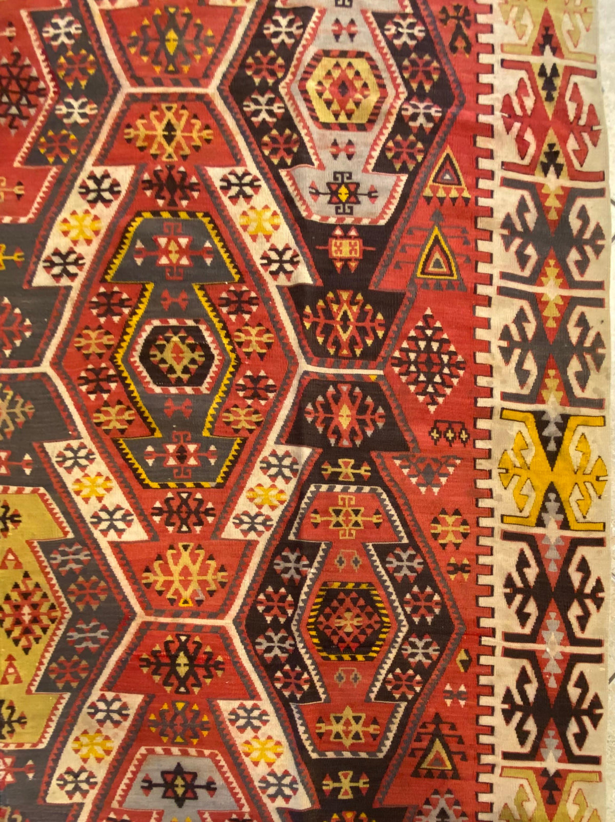 Large American Southwestern Tribal Style Kilim Rug — detail 10