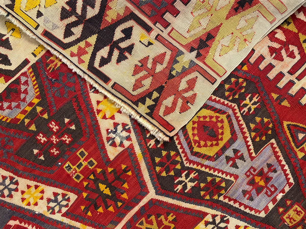 Large American Southwestern Tribal Style Kilim Rug — detail 4