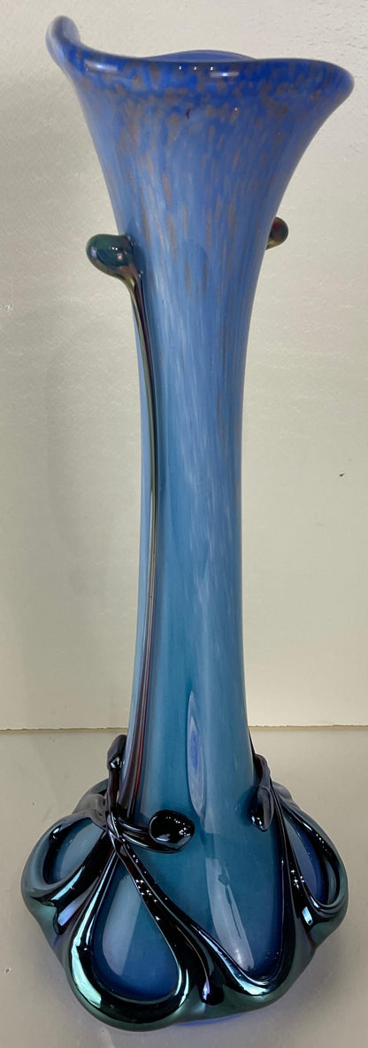 Biot France Art Deco Glass Vase Signed Jean Michel Operto — detail 3