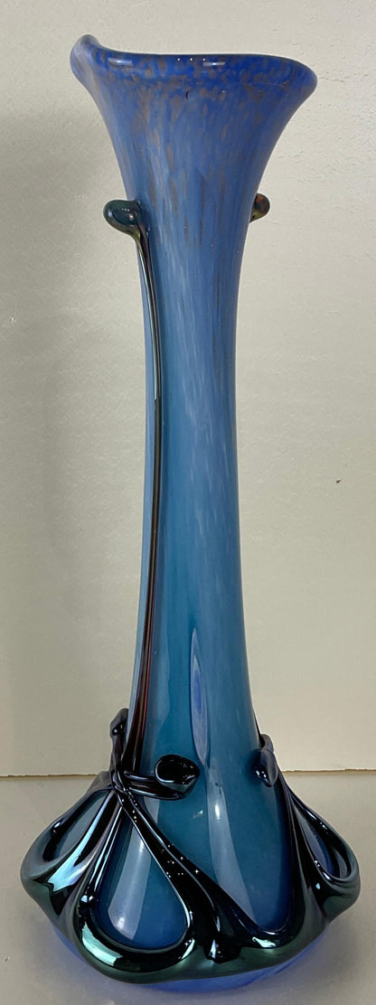 Biot France Art Deco Glass Vase Signed Jean Michel Operto — detail 6
