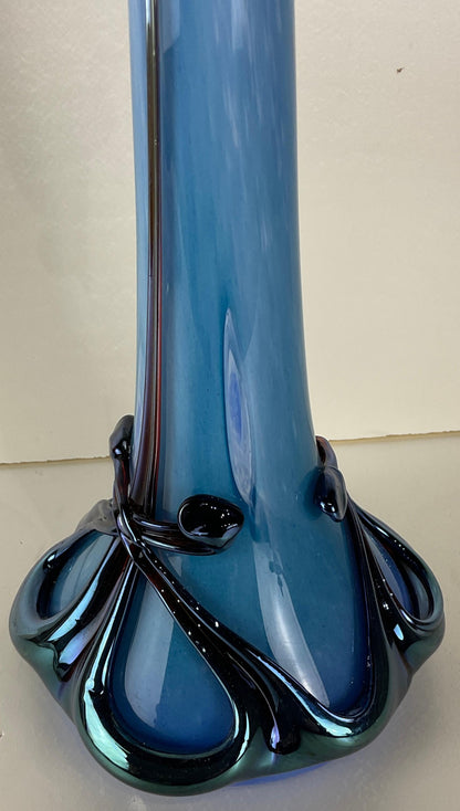 Biot France Art Deco Glass Vase Signed Jean Michel Operto — detail 5