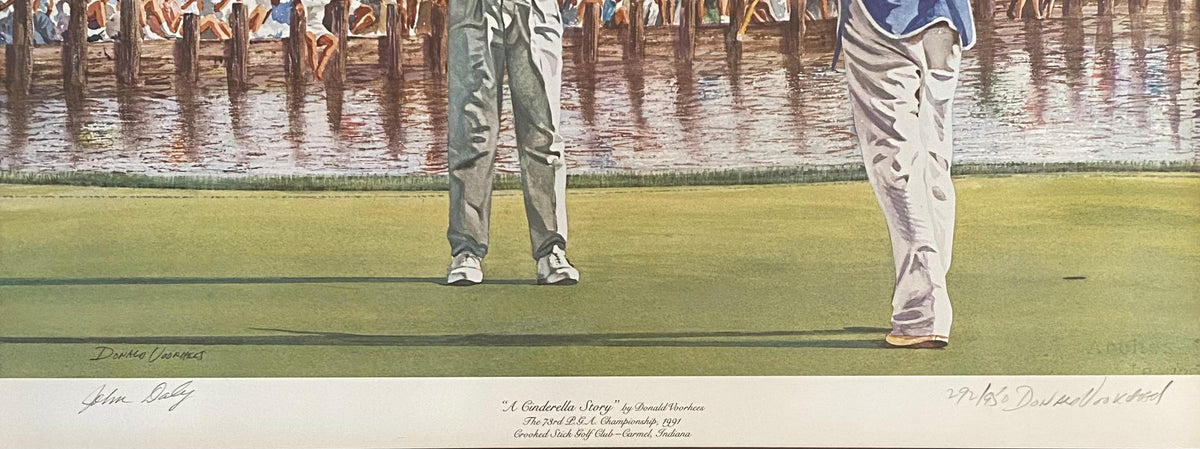 PGA Golf Tournament Autographed Lithograph, Certified Sports Memorabilia — detail 2