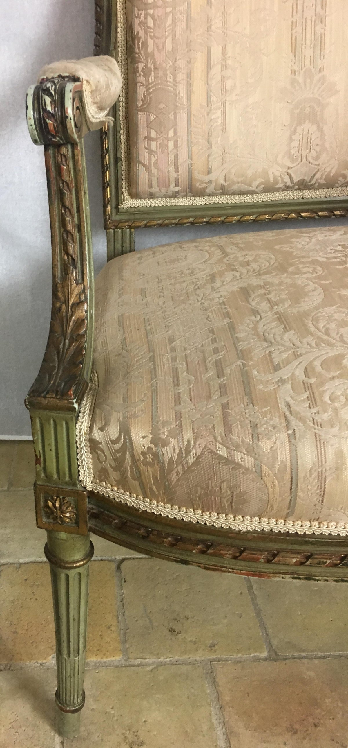 Pair of French Louis XVI Armchairs — detail 5