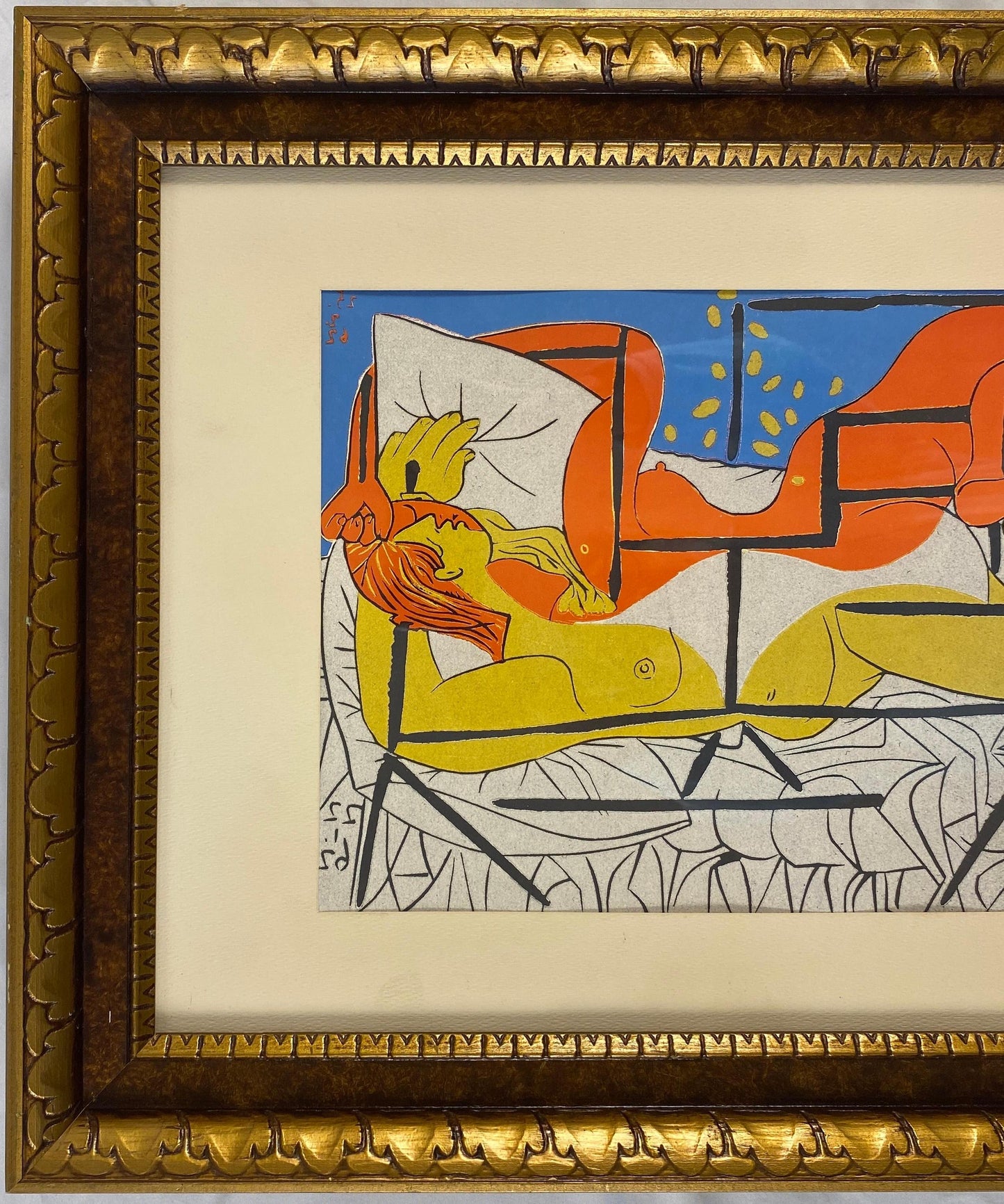 Picasso Style Mid-Century Modern Print — detail 4