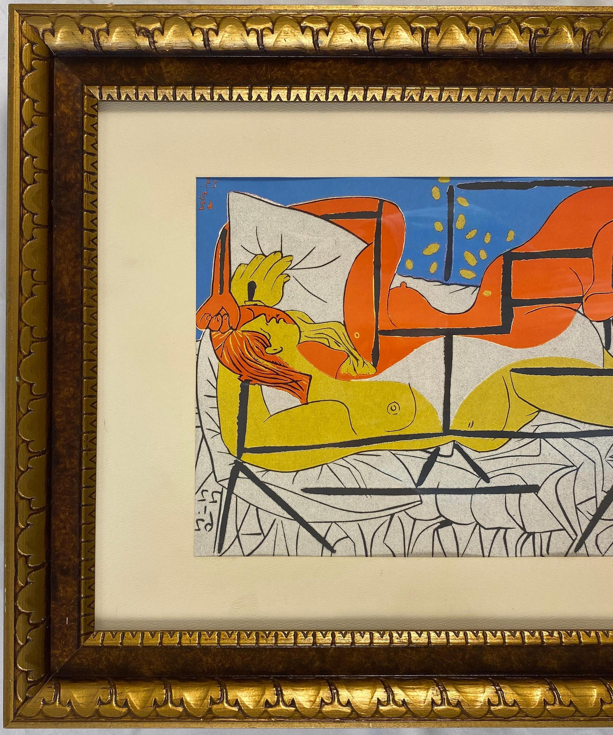 Picasso Style Mid-Century Modern Print — detail 4