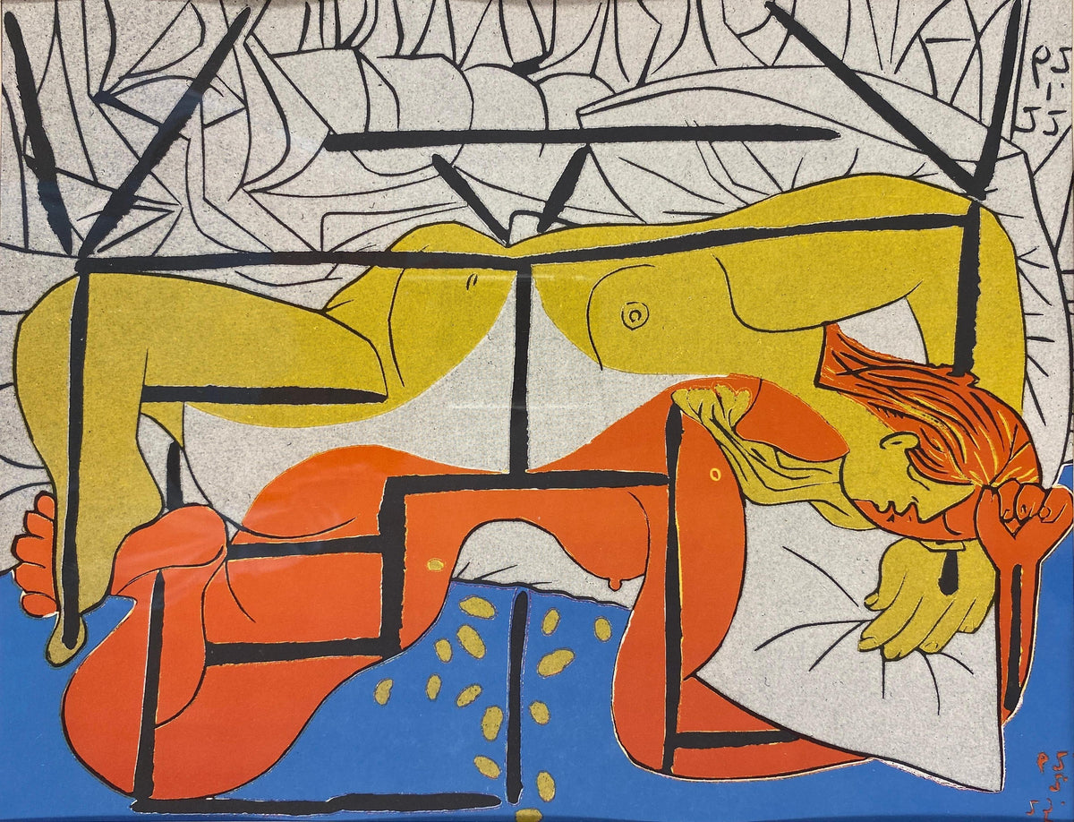 Picasso Style Mid-Century Modern Print — detail 7