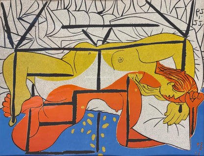 Picasso Style Mid-Century Modern Print — detail 7