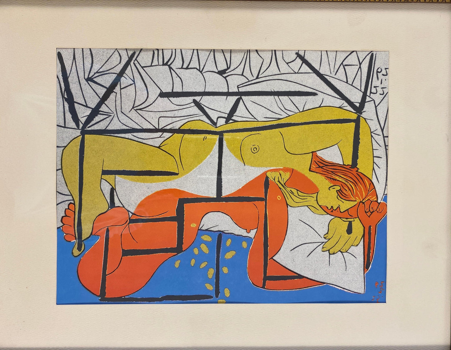 Picasso Style Mid-Century Modern Print — detail 8