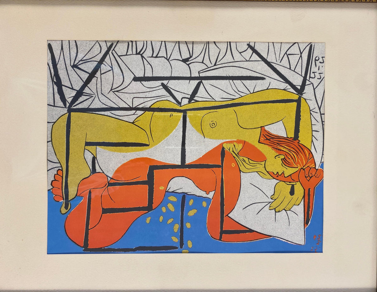 Picasso Style Mid-Century Modern Print — detail 8